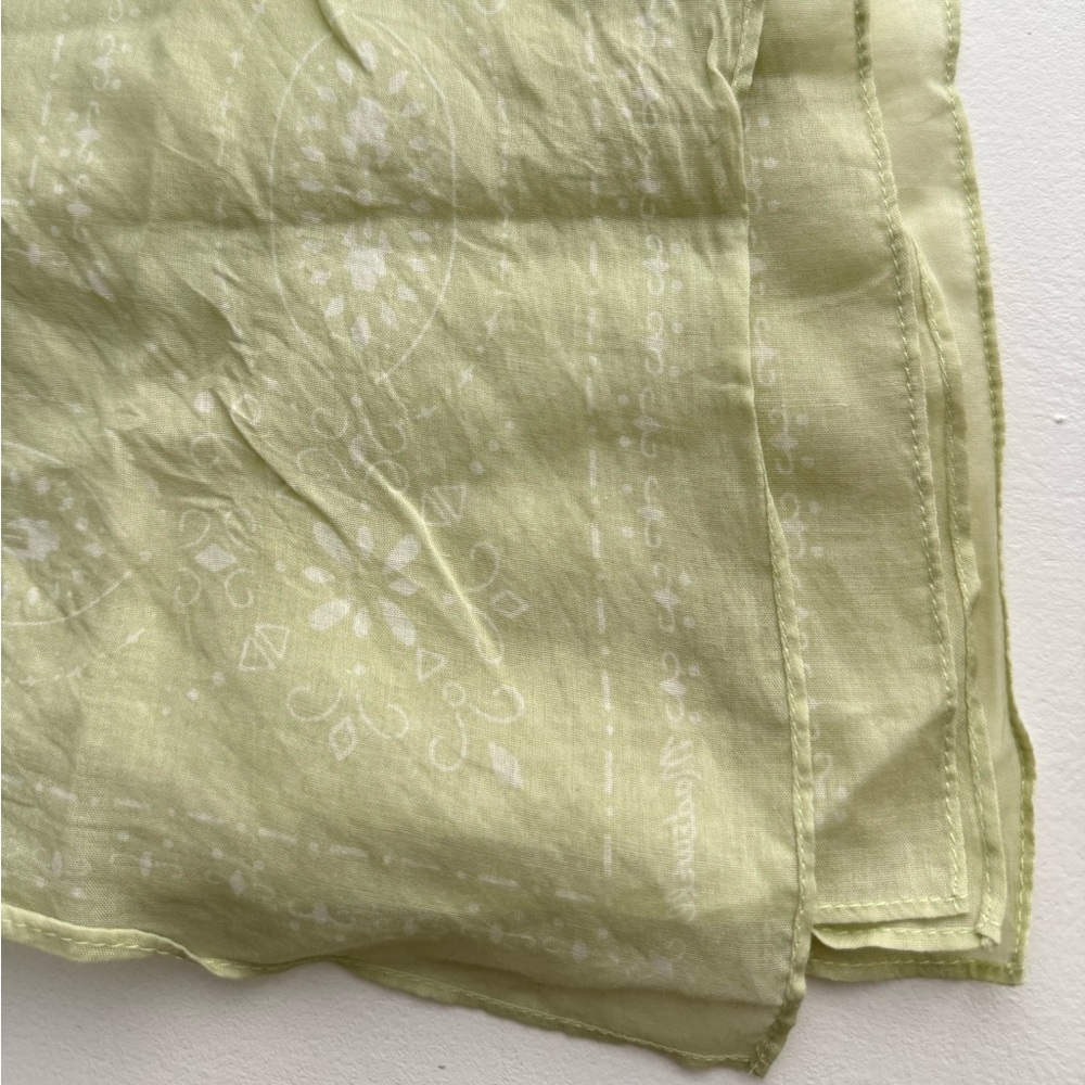 Madewell cotton bandana - pistachio color - Picture 2 of 5